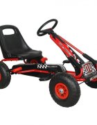 M-Toys Kart cu pedale si volan rosu