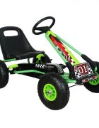 M-Toys Kart cu pedale si volan verde