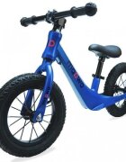 Maawo Bicicleta fara pedale pentru copii roti de 12 inch cu anvelope pneumatice spite cadru din aliaj de magneziu design ergonomic Saua reglabila sarcina maxima 30 kg Blue Elegans