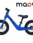 Maawo Bicicleta fara pedale pentru copii roti de 12 inch cu anvelope pneumatice spite cadru din aliaj de magneziu design ergonomic Saua reglabila sarcina maxima 30 kg Blue Elegans