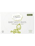 Macdonald and Taylor Betisoare urechi din bumbac organic cu opritor Simply Gentle Organic pentru bebelusi 60 bucati