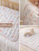Magic kids Paturica pentru bebelusi Premium matlasata din bumbac Cute Farm cu fata dubla 75x100 cm