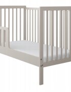Magic kids Patut 2 in 1 Lumi casmir din lemn cu somiera reglabila trepte detasabile si bariera transformare 120 x 60 cm