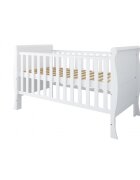 Magic kids Patut evolutiv Scarlet 2 in 1 pat bebe si pat prescolar cu somiera reglabila si protectii pentru dentitie 140 x 70 cm