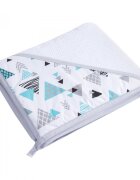 Magic kids Prosop de baie din bumbac cu gluga 100 x 100 cm alb