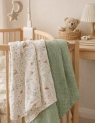 Magic kids Set 2 museline Botanical Nest din bumbac 70 x 70 cm