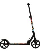 MAKANI Trotineta Argus Geometrics din aluminiu pliabila ghidon reglabil platforma antialunecare greutate suportata 100 kg varsta 8 ani+
