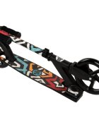 MAKANI Trotineta Argus Geometrics din aluminiu pliabila ghidon reglabil platforma antialunecare greutate suportata 100 kg varsta 8 ani+