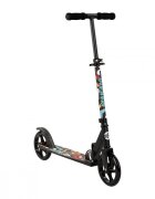MAKANI Trotineta Argus Geometrics din aluminiu pliabila ghidon reglabil platforma antialunecare greutate suportata 100 kg varsta 8 ani+