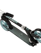 MAKANI Trotineta pliabila Sigma Blue cadru din aluminiu ghidon reglabil curea pentru transport cric greutate admisa 100 kg