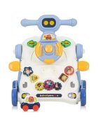 MalPlay Antemergator multifunctional 5 in 1 cu Volan ghidon reglabil Roti antiderapante angrenaje rotative dimensiune 40.5 x 43.5cm Blue Car