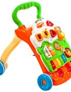 MalPlay Antepremergator 3 in 1 pentru copii interactiv echipat cu cu pian dimensiune 47 x 42 x 45 cm Green