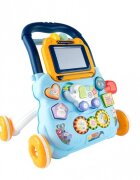 MalPlay Antepremergator educational 2 in 1 cu Pian Tabla de desen cu Stilou si Angrenaje rotative 39.5 x 32 x 40.2 cm Blue Elephant
