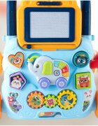 MalPlay Antepremergator educational 2 in 1 cu Pian Tabla de desen cu Stilou si Angrenaje rotative 39.5 x 32 x 40.2 cm Blue Elephant