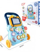 MalPlay Antepremergator educational 2 in 1 cu Pian Tabla de desen cu Stilou si Angrenaje rotative 39.5 x 32 x 40.2 cm Blue Elephant