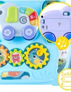 MalPlay Antepremergator educational 2 in 1 cu Pian Tabla de desen cu Stilou si Angrenaje rotative 39.5 x 32 x 40.2 cm Blue Elephant