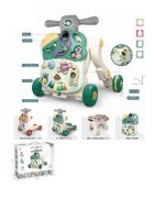 MalPlay Antepremergator evolutiv pentru copii Green cu lumini sunete si angrenaje rotative dimensiune 45 x 42 x 46 cm