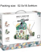 MalPlay Antepremergator evolutiv pentru copii Green cu lumini sunete si angrenaje rotative dimensiune 45 x 42 x 46 cm