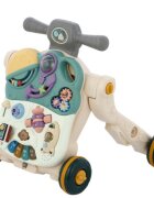 MalPlay Antepremergator evolutiv pentru copii Green cu lumini sunete si angrenaje rotative dimensiune 45 x 42 x 46 cm