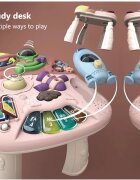 MalPlay Antepremergator evolutiv pentru copii Green cu lumini sunete si angrenaje rotative dimensiune 45 x 42 x 46 cm