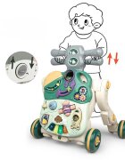 MalPlay Antepremergator evolutiv pentru copii Green cu lumini sunete si angrenaje rotative dimensiune 45 x 42 x 46 cm