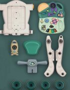 MalPlay Antepremergator evolutiv pentru copii Pink cu lumini sunete si angrenaje rotative dimensiune 45 x 42 x 46 cm