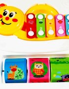 MalPlay Antepremergator interactiv educativ pentru copii cu roti robuste design ergonomic cu trompeta lumini chimvale viteza reglabila dimensiune 46 x 45 x 34 cm