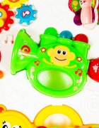 MalPlay Antepremergator interactiv educativ pentru copii cu roti robuste design ergonomic cu trompeta lumini chimvale viteza reglabila dimensiune 46 x 45 x 34 cm