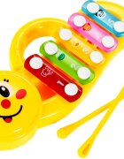 MalPlay Antepremergator interactiv educativ pentru copii cu roti robuste design ergonomic cu trompeta lumini chimvale viteza reglabila dimensiune 46 x 45 x 34 cm