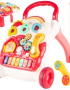 MalPlay Antepremergator interactiv multifunctional 4 in 1 cu Lumini Sunete Pian Telefon detasabil tip zornaitoare angrenaje rotative Sortator de forme dimensiune 46 x 40 x 43.5 cm Pink