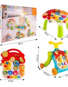 MalPlay Antepremergator interactiv multifunctional 5 in 1 cu Pian Sunete Lumini Labirint si angrenaje rotative 48.5 x 37.5 x 51.5 cm