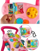MalPlay Antepremergator MalpPlay Pink interactiv cu panou muzical si luminos tabla de desenat