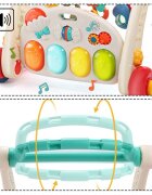 MalPlay Antepremergator multifunctional 2 in 1 cu Salteluta de joaca Grey