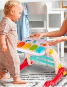 MalPlay Antepremergator multifunctional 2 in 1 cu Salteluta de joaca Grey