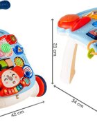 MalPlay Antepremergator multifunctional 2 in 1 pentru copii Blue Partner dimensiune 43 x 42 x 41 cm