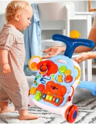 MalPlay Antepremergator multifunctional 3 in 1 pentru copii multicolor cu lumini sunete si elemente de dexteritate