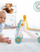 MalPlay Antepremergator multifunctional 4 in 1 Premergator Masuta de activitati si Trotineta cu pian si sunete vesele Blue Monkey
