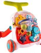 MalPlay Antepremergator multifunctional cu cos de baschet panou interactiv forme geometrice ceas Pian cu maner reglabil 41.5 x 41 x 42.5 cm Seahorse