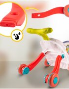 MalPlay Antepremergator multifunctional cu cos de baschet panou interactiv forme geometrice ceas Pian cu maner reglabil 41.5 x 41 x 42.5 cm Seahorse
