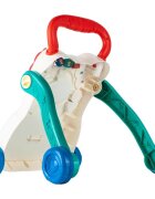 MalPlay Antepremergator multifunctional cu Pian detasabil Tabla pentru desen angrenaje rotative roti anti-alunecare Maner de sustinere greutate 1.6kg Walking Car Multicolor