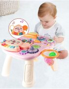 MalPlay Antepremergator muzical cu activitati 2 in 1 pentru copii Pink