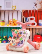 MalPlay Antepremergator muzical cu activitati 2 in 1 Roz