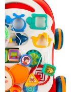 MalPlay Antepremergator muzical pentru copii 2 in 1 cu 5 functii distincte panou interactiv detasabil pian muzical masuta de joaca cos de baschet red
