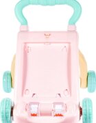 MalPlay Antepremergator pentru copii cu panou educational detasabil dimensiune 47 x 42 x 45 cm Pink-Blue Bunny