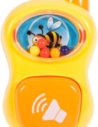 MalPlay Antepremergator pentru copii cu Pian Telefon Tabla magnetica de scris cu stilou angrenaje rotative 43 x 34 x 45 cm Walker Pusher Multicolor