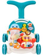 MalPlay Antepremergator si Masuta de activitati 2 in 1 cu Pian detasabil Cos de baschet 43 x 37 cm Blue