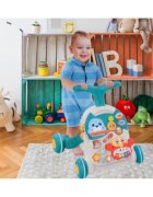 MalPlay Antepremergator si Masuta de activitati 2 in 1 cu Pian detasabil Cos de baschet 43 x 37 cm Blue