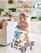 MalPlay Antepremergator transformabil interactiv 6 in 1 cu Volan Scaunel confortabil panou de activitati cu efecte Sonore si Luminoase Activity Walker