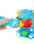 MalPlay Aparat generator baloane de sapun cu baterii si rezerva 118 ml lichid inclus 13 x 10 x 7 cm Bubble Blue Elephant