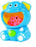 MalPlay Aparat generator baloane de sapun cu baterii si rezerva 118 ml lichid inclus 13 x 10 x 7 cm Bubble Blue Elephant